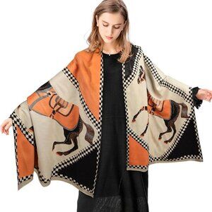 Neiman Marcus Luxury Pashmina Silky Shawl Wrap